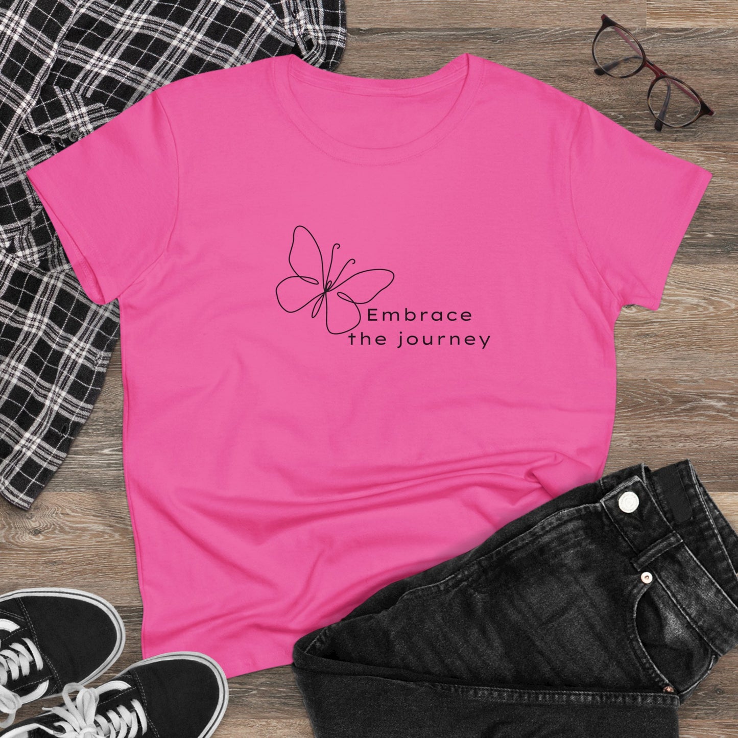 Embrace the Journey Women's Midweight Cotton Tee