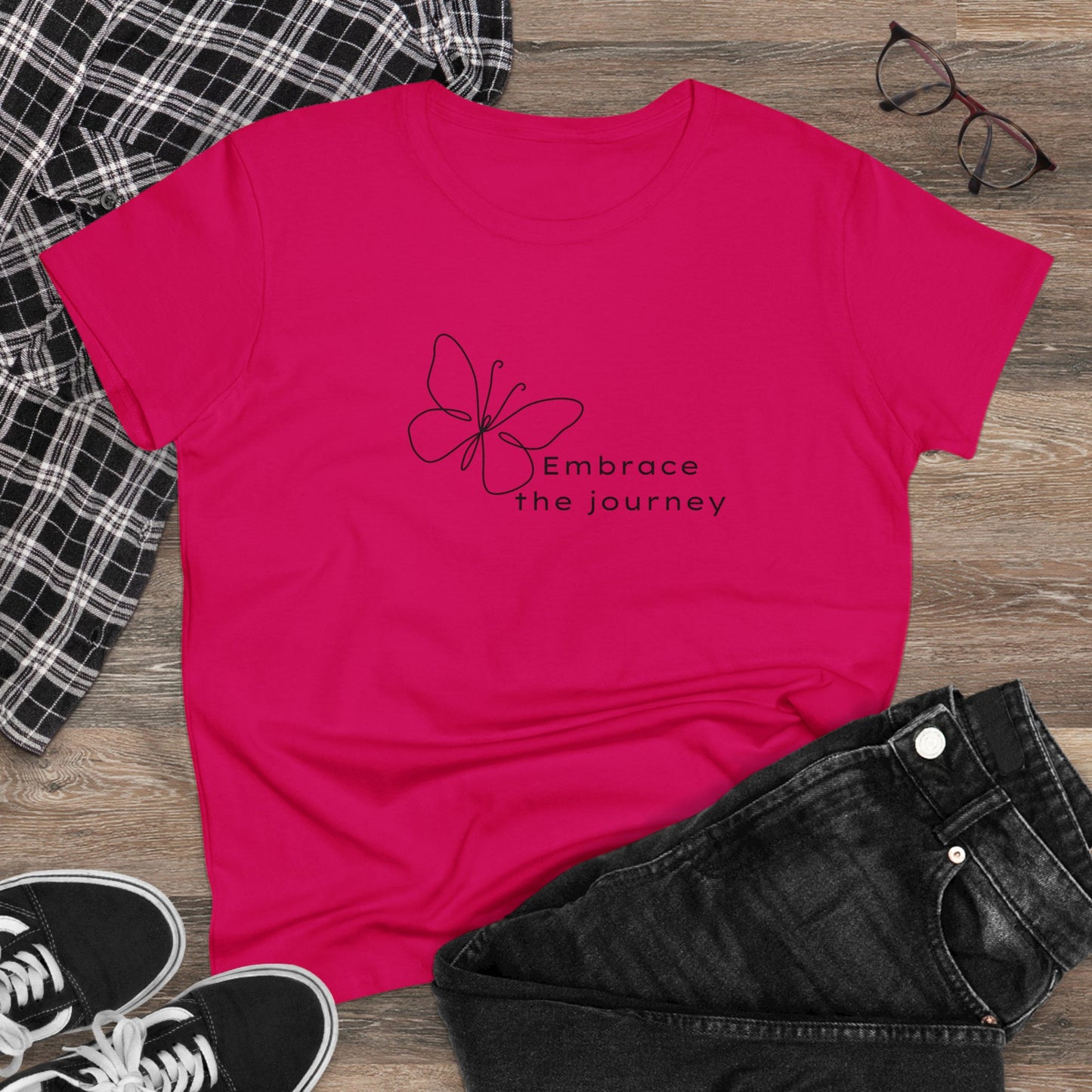 Embrace the Journey Women's Midweight Cotton Tee