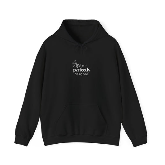 Dragonfly Design Hoodie - 'I am perfectly designed'