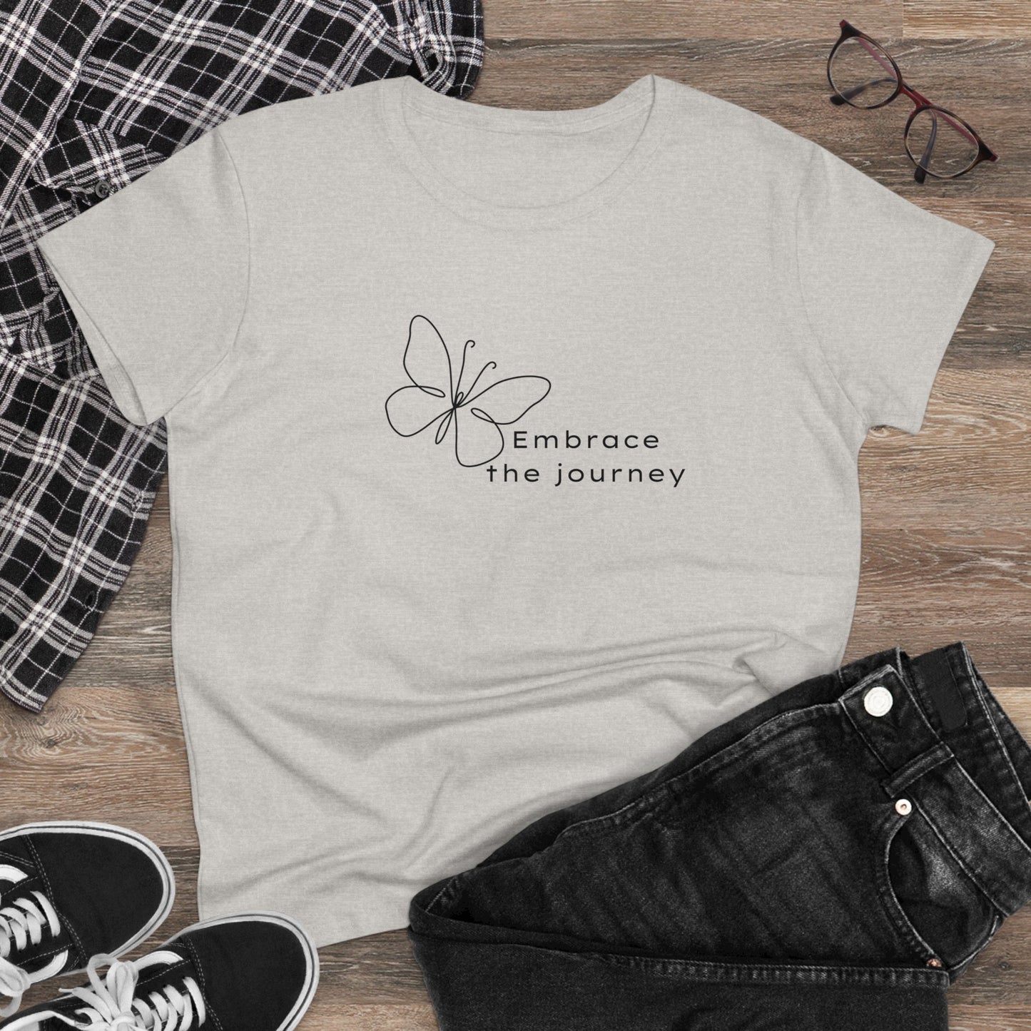 Embrace the Journey Women's Midweight Cotton Tee