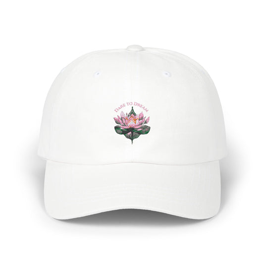 Baseball Cap: Dare to Dream Lotus Blossom Classic Dad Cap