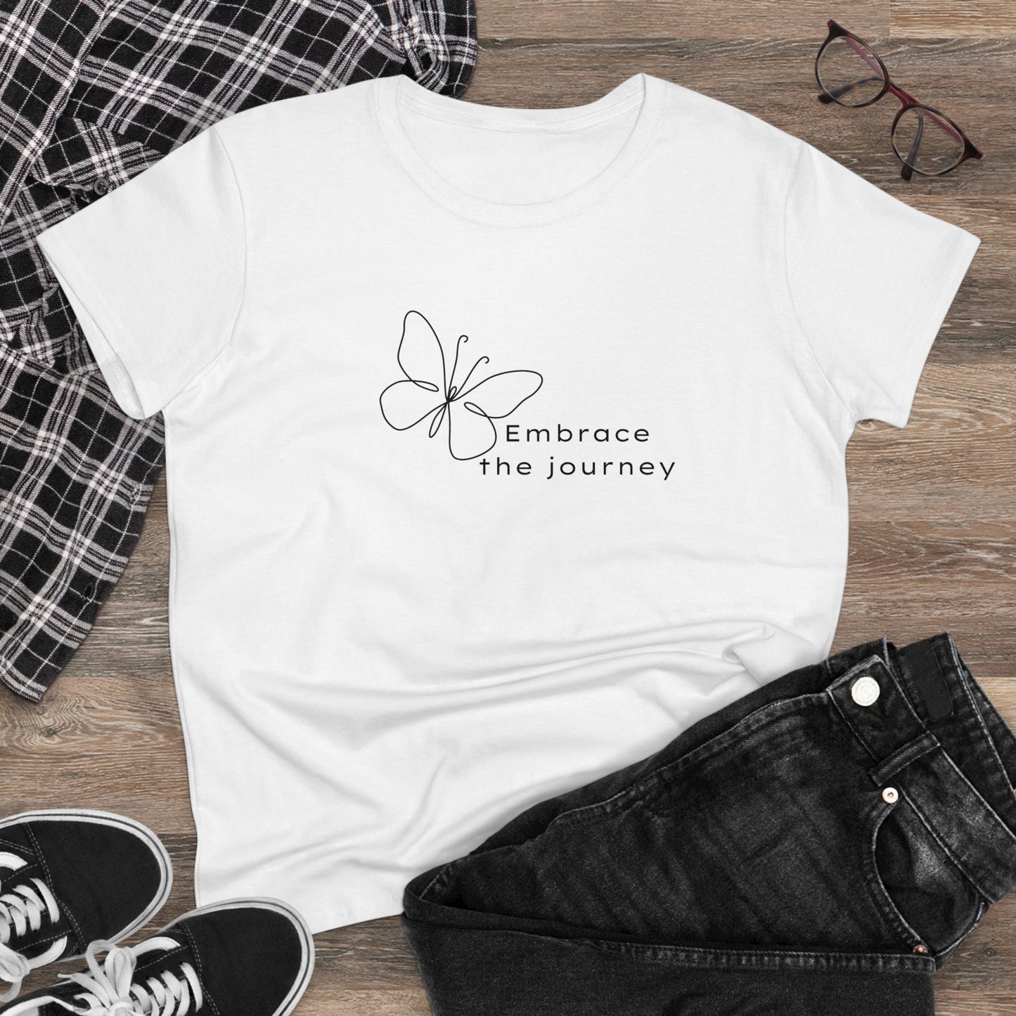 Embrace the Journey Women's Midweight Cotton Tee